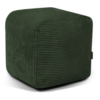 Fotoliu bean bag verde cu tapițerie din catifea reiată Plus 50 Lounge – SLOWDOWN