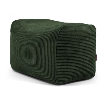 Fotoliu bean bag verde cu tapițerie din catifea reiată Plus 70 Lounge – SLOWDOWN