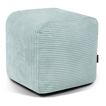 Fotoliu bean bag verde mentă cu tapițerie din catifea reiată Plus 50 Lounge – SLOWDOWN