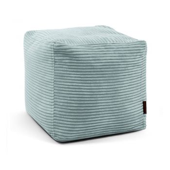 Fotoliu bean bag verde mentă cu tapițerie din catifea reiată Up! MooG – SLOWDOWN