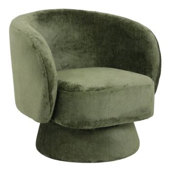 Fotoliu rotativ Kreslo, Pako World, Textil, Olive, 78x81x77 cm