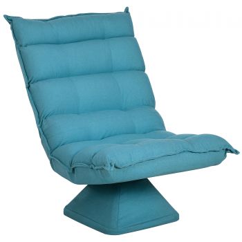 HOMCOM Fotoliu de sol paresos fotoliu relax fotoliu lounge design căptușit înclinare reglabilă pivotant 360° | Aosom Romania