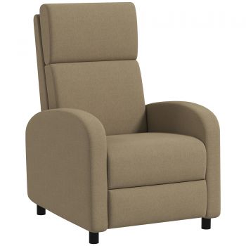 HOMCOM Fotoliu relaxant fotoliu inclinabil lounge fotoliu de relaxare - spătar reglabil până la 160° suport pentru picioare integrat | Aosom Romania