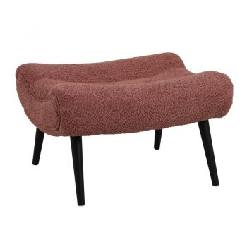 Taburet fotoliu Silla, Pako World, Roz, 68x58x40 cm