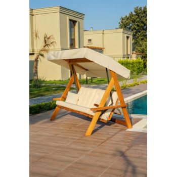 Balansoar cu 3 locuri Lyon 2400 Bej 236x190x175 cm Balansoar cu 3 locuri Lyon 2400 Bej 236x190x175 cm