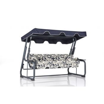 Balansoar cu 3 locuri Rubus 2 Multicolor 200x165x110 cm Balansoar cu 3 locuri Rubus 2 Multicolor 200x165x110 cm