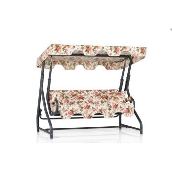 Balansoar cu 3 locuri Ruta 10 Multicolor 200x165x110 cm Balansoar cu 3 locuri Ruta 10 Multicolor 200x165x110 cm