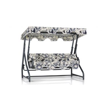 Balansoar cu 3 locuri Ruta 4 Crem 200x165x110 cm Balansoar cu 3 locuri Ruta 4 Crem 200x165x110 cm