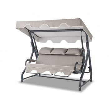 Balansoar cu 3 locuri Salvia Gri 200x165x110 cm Balansoar cu 3 locuri Salvia Gri 200x165x110 cm