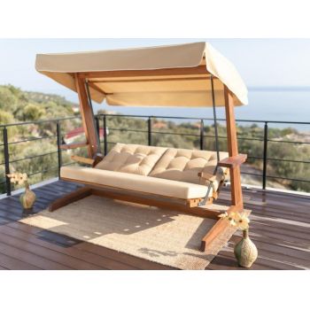 Balansoar cu 3 locuri Sia 2400 Bej 236x190x175 cm Balansoar cu 3 locuri Sia 2400 Bej 236x190x175 cm