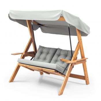 Balansoar dublu Galata Swing S2 Gri 160x195x120 cm Balansoar dublu Galata Swing S2 Gri 160x195x120 cm