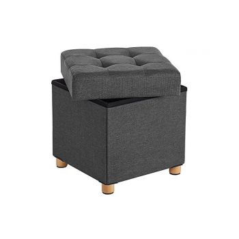 Cutie depozitare, Songmics, LSF14GYZ, Gri, 38 x 38 x 40 cm Cutie depozitare, Songmics, LSF14GYZ, Gri, 38 x 38 x 40 cm