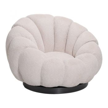 Fotoliu Nester boucle Bej 98x97x69 cm