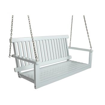 Leagăn de grădină alb din lemn Augusta - Garden Pleasure Leagăn de grădină alb din lemn Augusta - Garden Pleasure