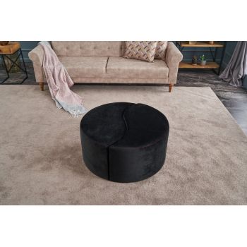 Pouf Alis, Antracit Roz