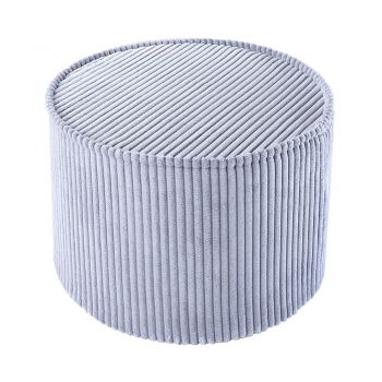 Puf de copii albastru cu tapițerie din catifea reiată – Wigiwama Puf de copii albastru cu tapițerie din catifea reiată – Wigiwama