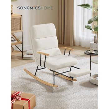 Scaun balansoar Songmics Crem, 113.5 x 60 x 28.5 cm Scaun balansoar Songmics Crem, 113.5 x 60 x 28.5 cm