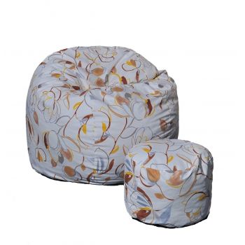 Set Fotoliu King Size cu Otoman (suport picioare), Material Textil - Blossom