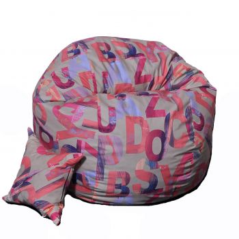 Set Fotoliu King Size cu Perna, Material Textil - Crimson