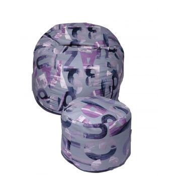 Set Fotoliu Matusalem cu Otoman (suport picioare), Material Textil - Mystique