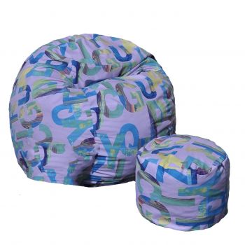 Set Fotoliu Matusalem cu Otoman (suport picioare), Material Textil - Serenity