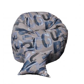 Set Fotoliu Matusalem cu Perna, Material Textil - Army Scrabble