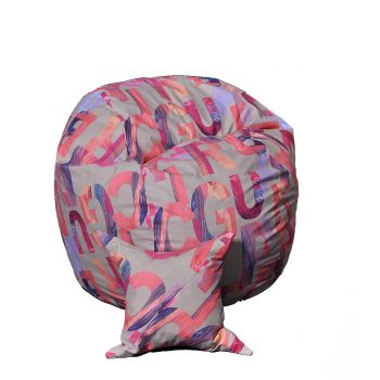 Set Fotoliu Matusalem cu Perna, Material Textil - Crimson
