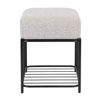 Taburet gri deschis Milou – White Label