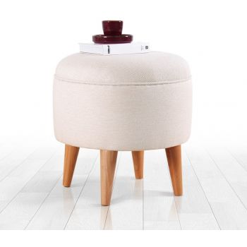 Taburet Hiba Bej 44x30 cm