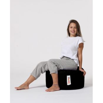 Taburet puf, Round Pouf, Ferndale, impermeabil, Garden Pouffe, 55 x 55 x 30 cm