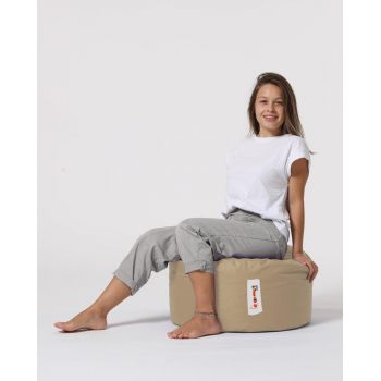 Taburet puf, Round Pouf, Ferndale, impermeabil, Garden Pouffe, 55 x 55 x 30 cm