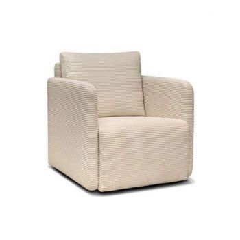 Fotoliu Allen tapițat, stofă catifelată, design elegant, 90x70x88 cm, crem Fotoliu Allen tapițat, stofă catifelată, design elegant, 90x70x88 cm, crem