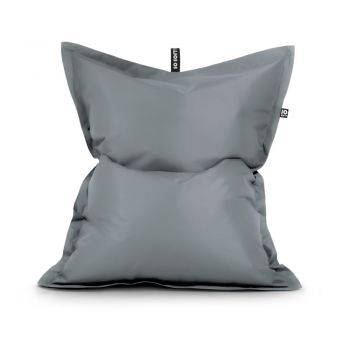 Fotoliu bean bag gri cu tapițerie din imitație de piele Pad XXL – So Soft?