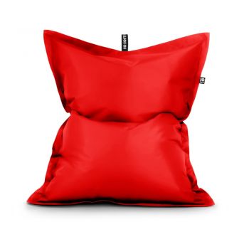 Fotoliu bean bag roșu cu tapițerie din imitație de piele Pad XL – So Soft?