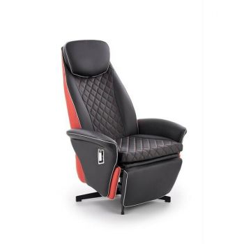 Fotoliu Camaro, recliner negru 77x72 cm cu suport picioare Fotoliu Camaro, recliner negru 77x72 cm cu suport picioare