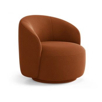 Fotoliu cărămiziu pivotant Letizia – Micadoni
