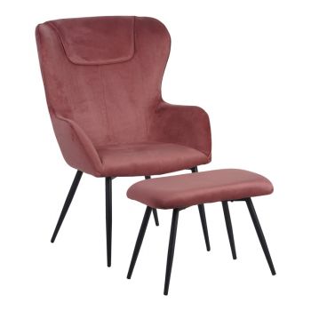 Fotoliu cu taburet Rueda, Mar putred, 71x66x99 cm Fotoliu cu taburet Rueda, Mar putred, 71x66x99 cm