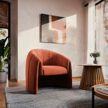 Fotoliu Fassy  Caramiziu 80x66x80 cm Fotoliu Fassy  Caramiziu 80x66x80 cm