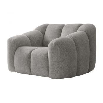 Fotoliu gri deschis Shell – Miuform