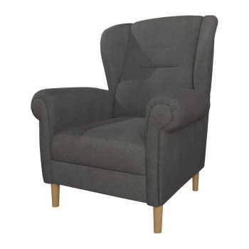 Fotoliu gri închis wing Swan – Ropez
