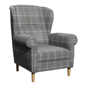 Fotoliu gri wing Swan – Ropez