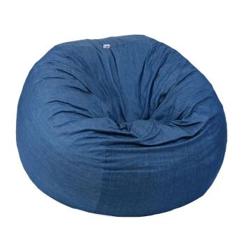 Fotoliu King Size, Material Textil - Blue Denim