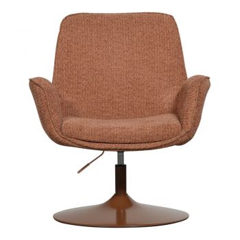 Fotoliu portocaliu cu șezut cu înălțime ajustabilă Marten – WOOOD