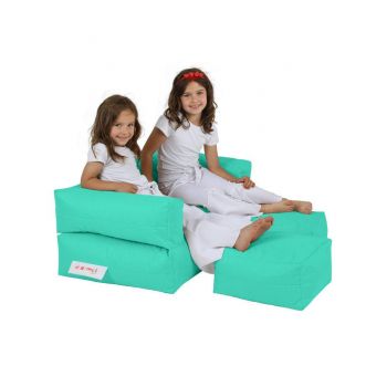 Fotoliu Puf Copii cu taburet, Gradina Garden Bean Bag, 100 x 40 x 50 cm Fotoliu Puf Copii cu taburet, Gradina Garden Bean Bag, 100 x 40 x 50 cm