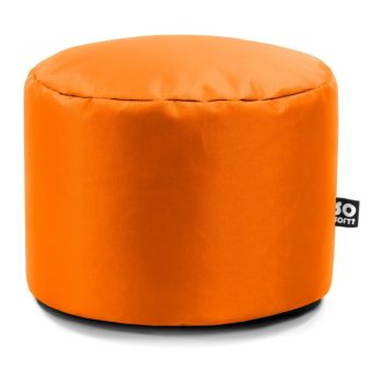 Fotoliu puf pentru copii portocaliu cu tapițerie din imitație de piele Dot M – So Soft?