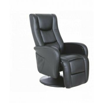 Fotoliu Pulsar culisant, funcție masaj, piele ecologică premium, 68x85x106 cm, negru Fotoliu Pulsar culisant, funcție masaj, piele ecologică premium, 68x85x106 cm, negru