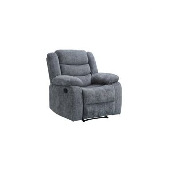 Fotoliu Recliner Relax, mecanism rabatabil, suport picioare, tapițerie catifea, 90x88x105 cm, Gri Fotoliu Recliner Relax, mecanism rabatabil, suport picioare, tapițerie catifea, 90x88x105 cm, Gri