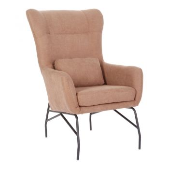 Fotoliu Rimbo Gri deschis din catifea   cu picior negru 66x81x102cm Fotoliu Rimbo Gri deschis din catifea   cu picior negru 66x81x102cm