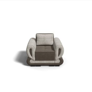 Fotoliu Sofia tapițat cu stofă, structură lemn masiv, 112x100 cm, culoare personalizabilă Fotoliu Sofia tapițat cu stofă, structură lemn masiv, 112x100 cm, culoare personalizabilă