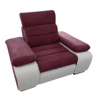 Fotoliu Venus, brațe voluminoase, stofă, 123 cm, culoare personalizată Fotoliu Venus, brațe voluminoase, stofă, 123 cm, culoare personalizată